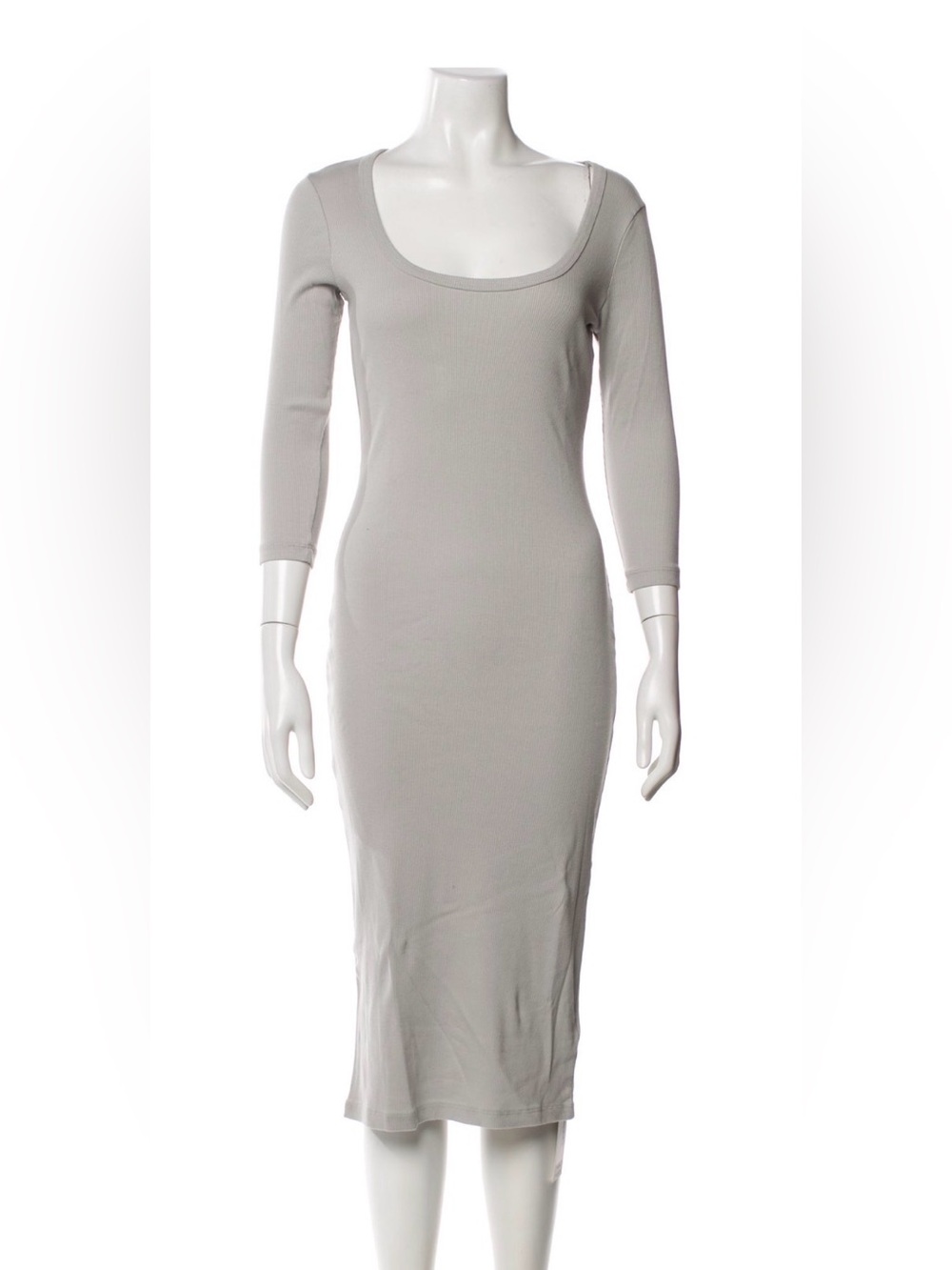 James Perse Scoop Neck Midi Length Dress